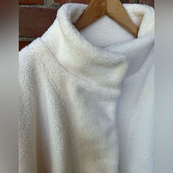 Encore by Idina Menzel Ivory Sherpa Coat - Picture 8 of 12